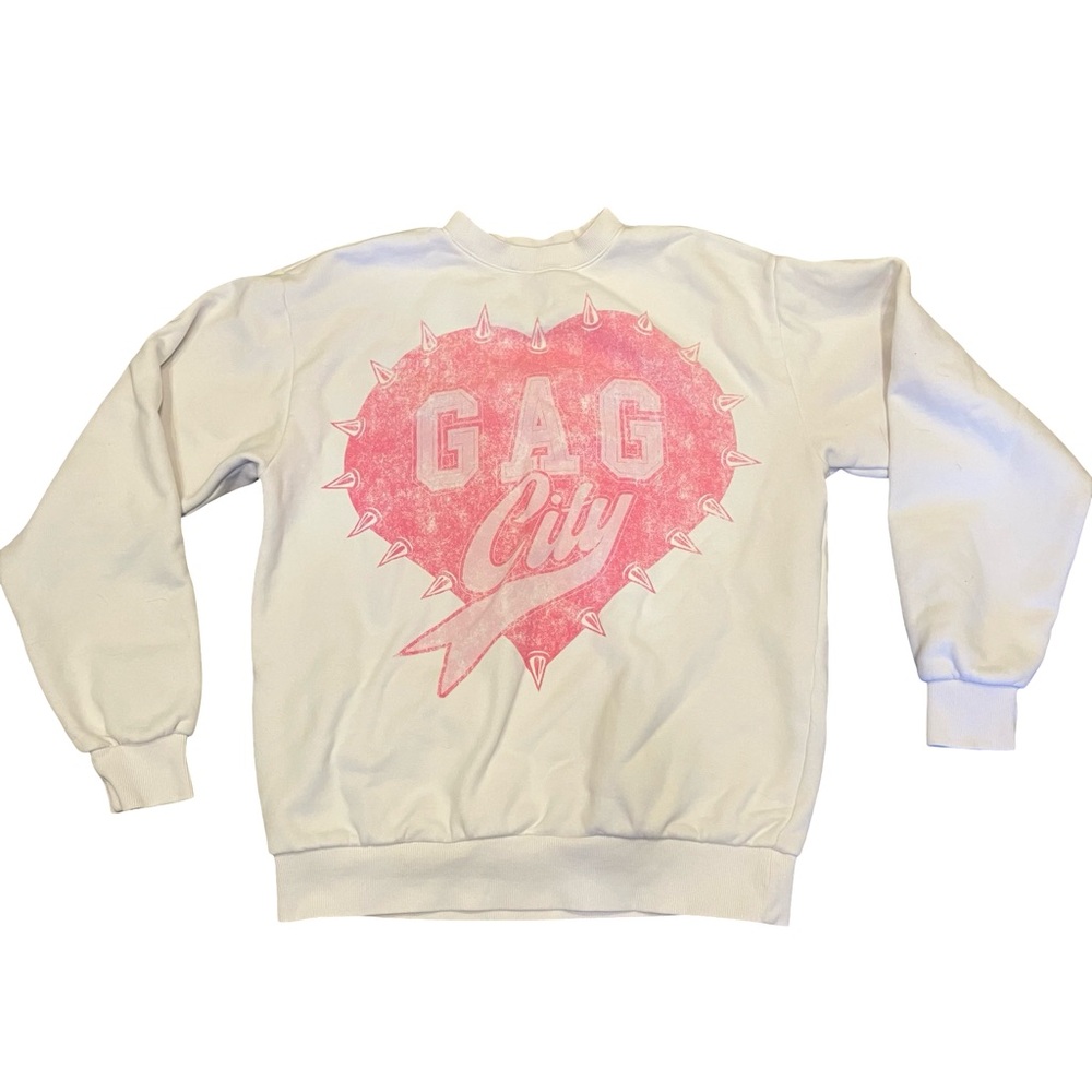 Nicki Minaj Pink Friday 2 Tour Sweatshirt Gag City FTCU 24 Crewneck Medium White